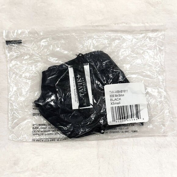 NWT Tavik Bebe Mini Bikini Bottom in Black - Extra Small - Picture 5 of 9
